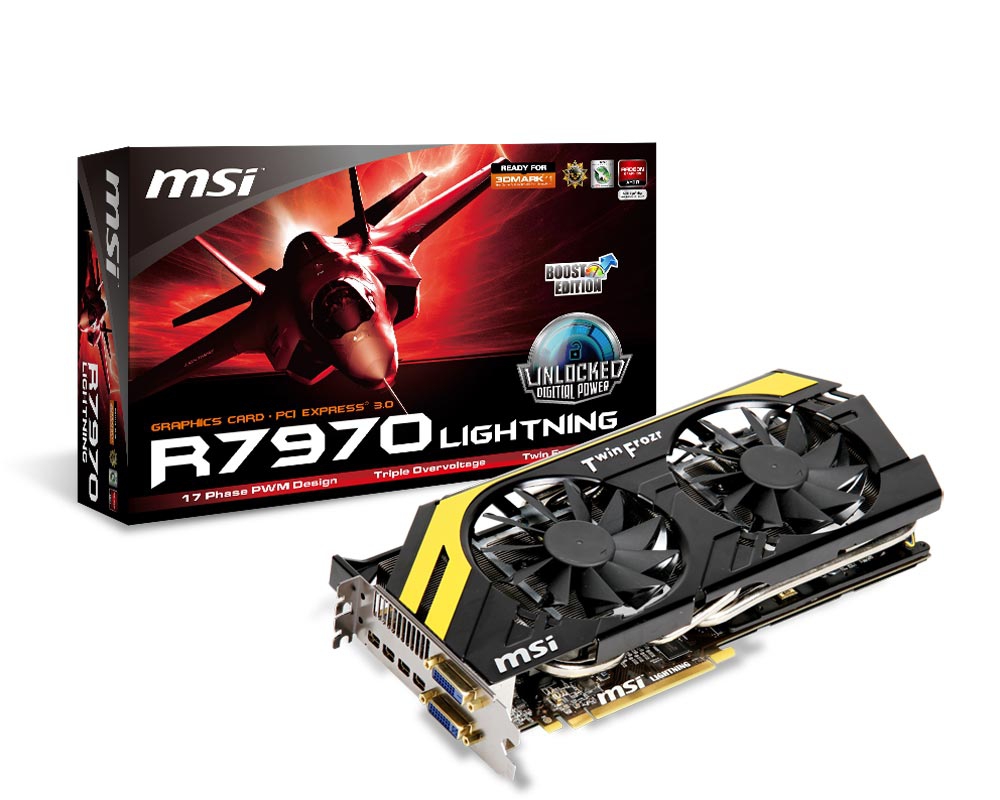 Media asset in full size related to 3dfxzone.it news item entitled as follows: MSI introduce la video card Radeon HD 7970 Lightning Boost Edition | Image Name: news18223_MSI-Radeon-HD-7970-Lightning-Boost-Edition_3.jpg