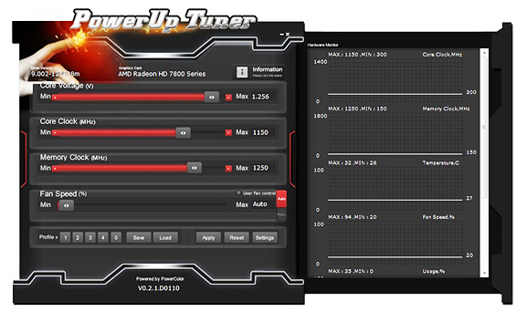 Immagine pubblicata in relazione al seguente contenuto: Radeon Tweaking & Monitoring: PowerColor PowerUp Tuner 2.0 | Nome immagine: news18750_PowerupTuner_1.jpg