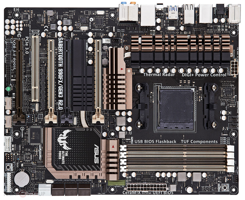 Immagine pubblicata in relazione al seguente contenuto: ASUS annuncia la motherboard SABERTOOTH 990FX/GEN3 R2.0 | Nome immagine: news18981_SABERTOOTH-90FX-GEN3-R2.0_2.jpg