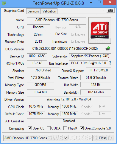 Media asset in full size related to 3dfxzone.it news item entitled as follows: Foto, specifiche e benchmark della AMD Radeon HD 7790 Bonaire | Image Name: news19161_Radeon-HD-7790-Bonaire_6.gif