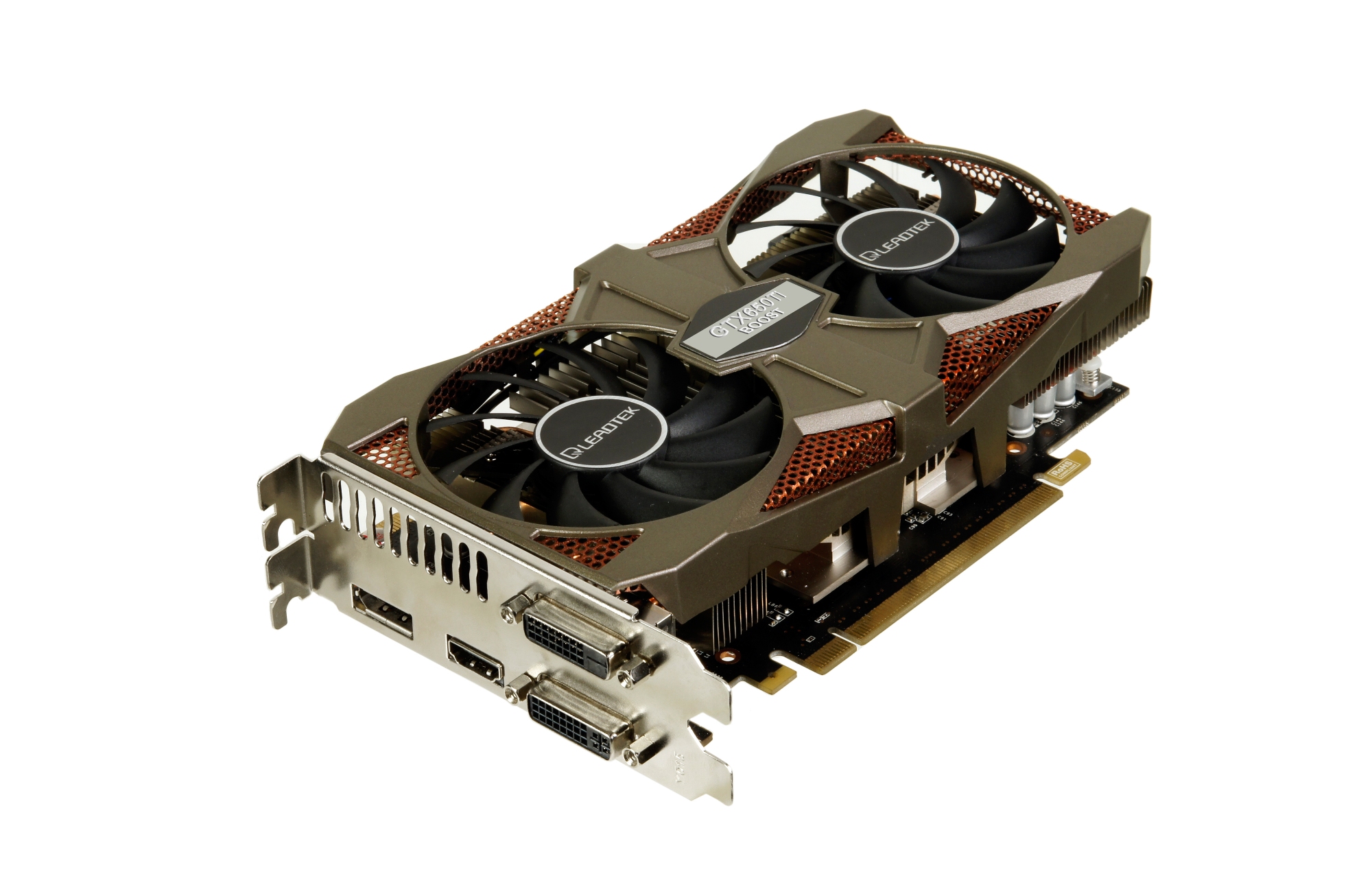 Immagine pubblicata in relazione al seguente contenuto: Leadtek lancia la GeForce GTX 650 Ti Boost 2GB HURRICANE II OC | Nome immagine: news19461_Leadtek-GeForce-GTX-650-Ti-Boost-2GB-HURRICANE-II-OC_1.jpg