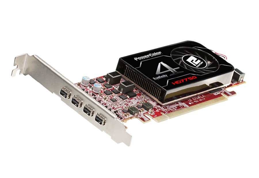 Immagine pubblicata in relazione al seguente contenuto: TUL lancia la video card Powercolor HD7750 Eyefinity 4 LP Edition | Nome immagine: news19622_Powercolor-HD7750-Eyefinity-4_1.jpg