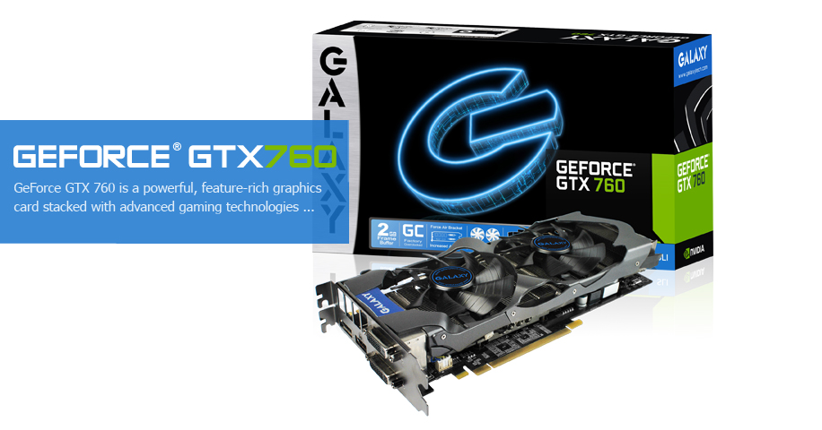 Immagine pubblicata in relazione al seguente contenuto: Galaxy lancia la card factory-overclocked GeForce GTX 760 2GB GC | Nome immagine: news19792_GeForce-GTX-760-2GB-GC_3.jpg