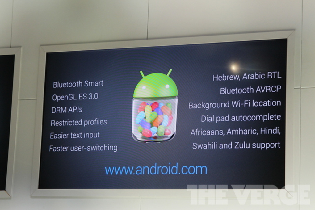 Immagine pubblicata in relazione al seguente contenuto: Google lancia Android 4.3 Jelly Bean, l'OS del nuovo tablet Nexus 7 | Nome immagine: news19889_Google-Android-4.3-Jelly-Bean_2.jpg