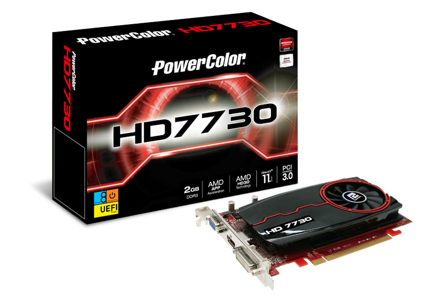 Immagine pubblicata in relazione al seguente contenuto: Da TUL tre PowerColor HD7730 con frame buffer G-DDR5 e DDR3 | Nome immagine: news19893_Powercolor-HD7730-2G-DDR3_1.jpg