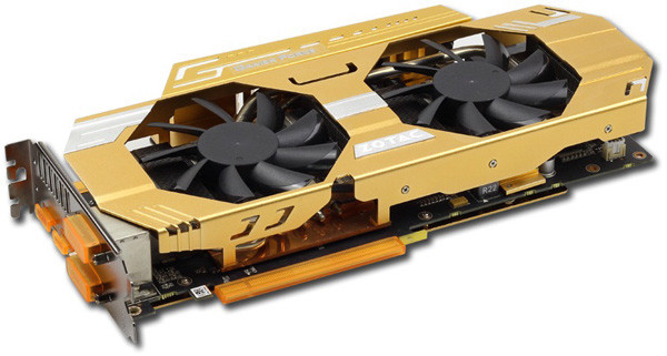 Media asset in full size related to 3dfxzone.it news item entitled as follows: Da Zotac una GeForce GTX 760 Extreme Edition in edizione limitata | Image Name: news20105_GeForce-GTX-760-Extreme-Edition-Golden_1.jpg
