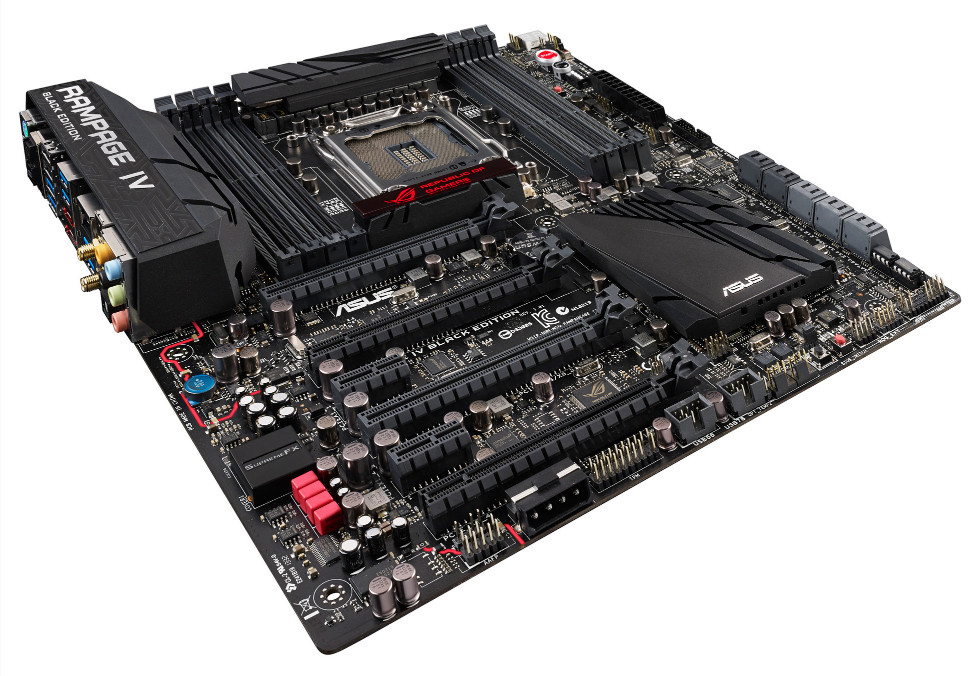 Media asset in full size related to 3dfxzone.it news item entitled as follows: ASUS lancia la motherboard high-end ROG Rampage IV Black Edition | Image Name: news20328_ASUS-Rampage-IV-Black-Edition_1.jpg