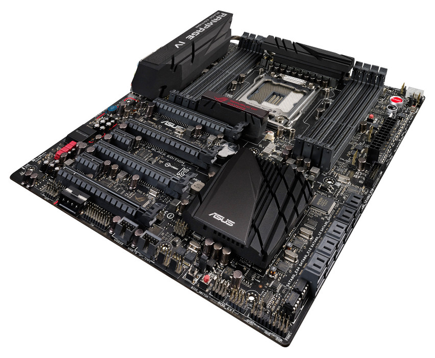 Media asset in full size related to 3dfxzone.it news item entitled as follows: ASUS lancia la motherboard high-end ROG Rampage IV Black Edition | Image Name: news20328_ASUS-Rampage-IV-Black-Edition_2.jpg