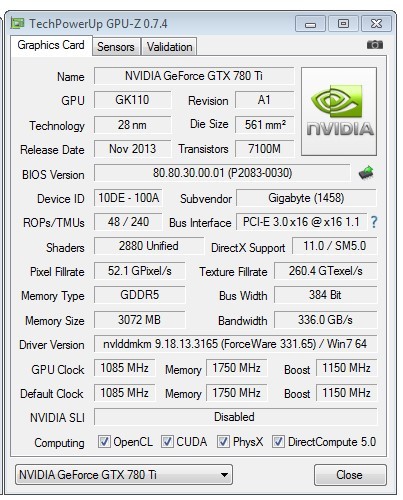 Media asset in full size related to 3dfxzone.it news item entitled as follows: Foto e specifiche della GeForce GTX 780 Ti GHz Edition di Gigabyte | Image Name: news20439_Gigabyte-GeForce-GTX-780-Ti-GHz-Edition_4.jpg