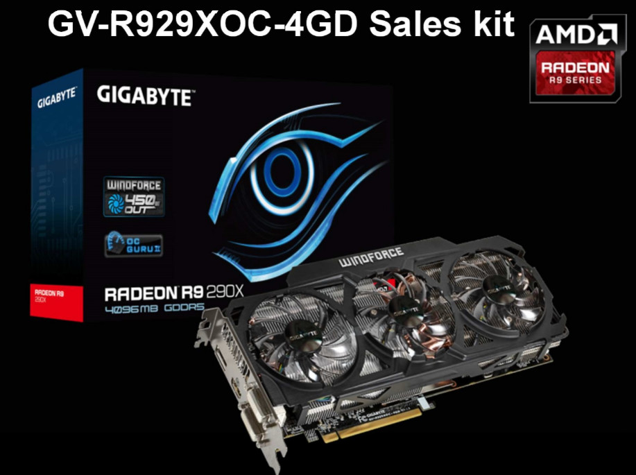 Immagine pubblicata in relazione al seguente contenuto: Foto di una Radeon R9 290X di Gigabyte con cooler WindForce 3X | Nome immagine: news20453_Gigabyte-custom-Radeon-R9-290X_1.jpg