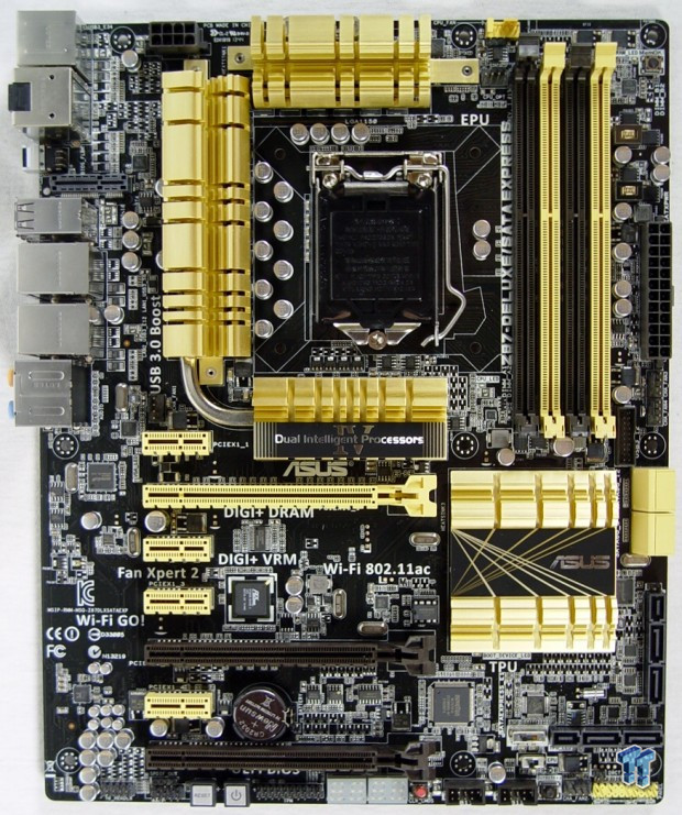 Media asset in full size related to 3dfxzone.it news item entitled as follows: Preview della motherboard Z87-Deluxe/SATA-Express di ASUS | Image Name: news20519_ASUS-Z87-Deluxe-SATA-Express_1.jpg