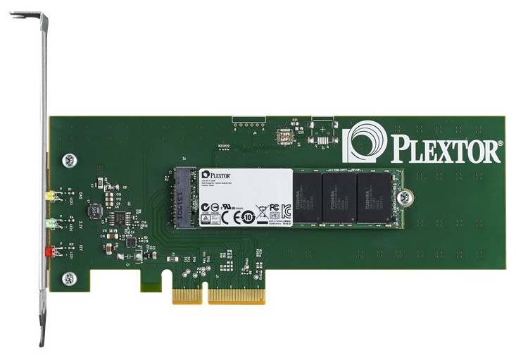 Media asset in full size related to 3dfxzone.it news item entitled as follows: Plextor annuncia gli SSD M6e con interfaccia PCI-Express 2.0 | Image Name: news20590_Plextor-M6e_1.jpg