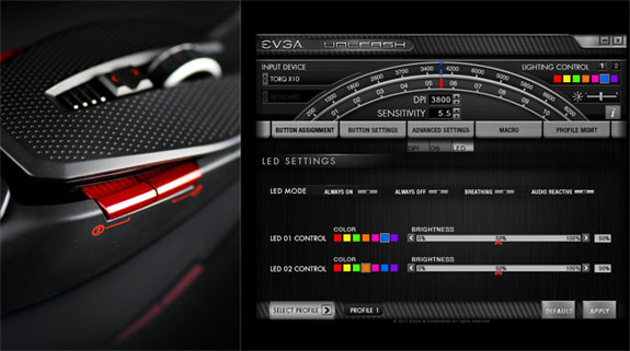 Immagine pubblicata in relazione al seguente contenuto: EVGA annuncia il mouse laser gaming-oriented TORQ X10 | Nome immagine: news20605_EVGA-Torq-X10_2.jpg