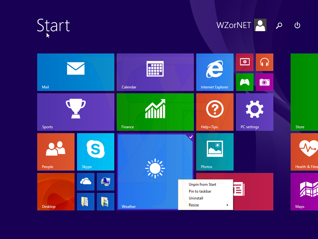 Immagine pubblicata in relazione al seguente contenuto: Leak: Windows 8.1 Update 1 render la Start Screen pi usabile | Nome immagine: news20675_Windows-8.1-Start_Screen-Update-1_2.jpg