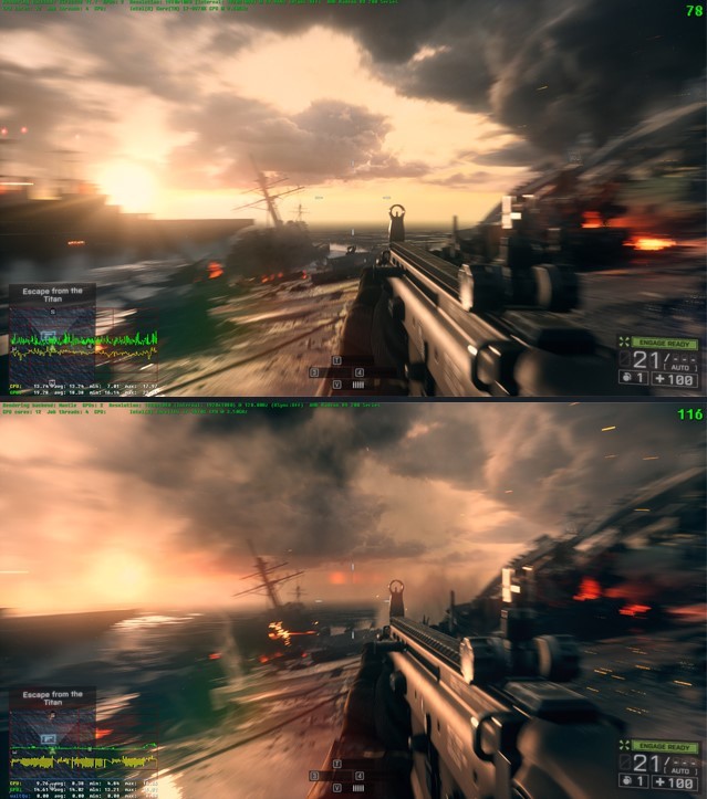 Immagine pubblicata in relazione al seguente contenuto: Battlefield 4 con Mantle e DirectX 11.1: DICE pubblica i suoi benchmark | Nome immagine: news20699_Benchmark-Battlefiled-4-Mantle-vs-DirectX-11_3.jpg