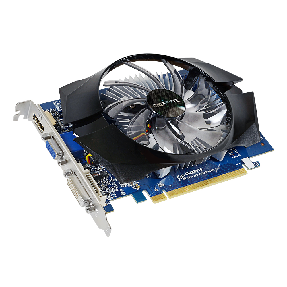 Immagine pubblicata in relazione al seguente contenuto: Gigabyte introduce la GeForce GT 640 2GB siglata GV-N640D5-2GI | Nome immagine: news20836_Gigabyte-GeForce-GT-640-GV-N640D5-2GI_1.jpg