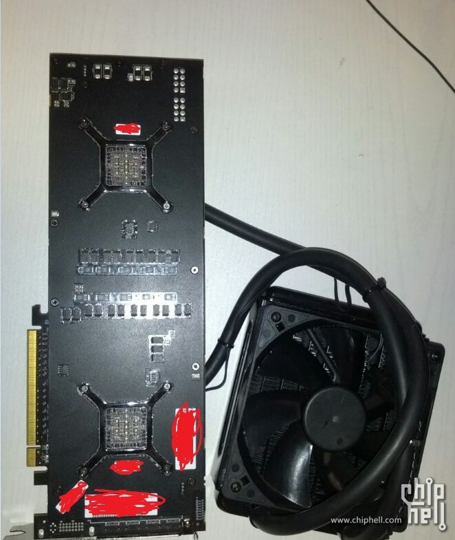 Media asset in full size related to 3dfxzone.it news item entitled as follows: Prime foto e specifiche della card dual-gpu Radeon R9 295X2 | Image Name: news20981_AMD-Radeon-R9-295X2_2.jpg