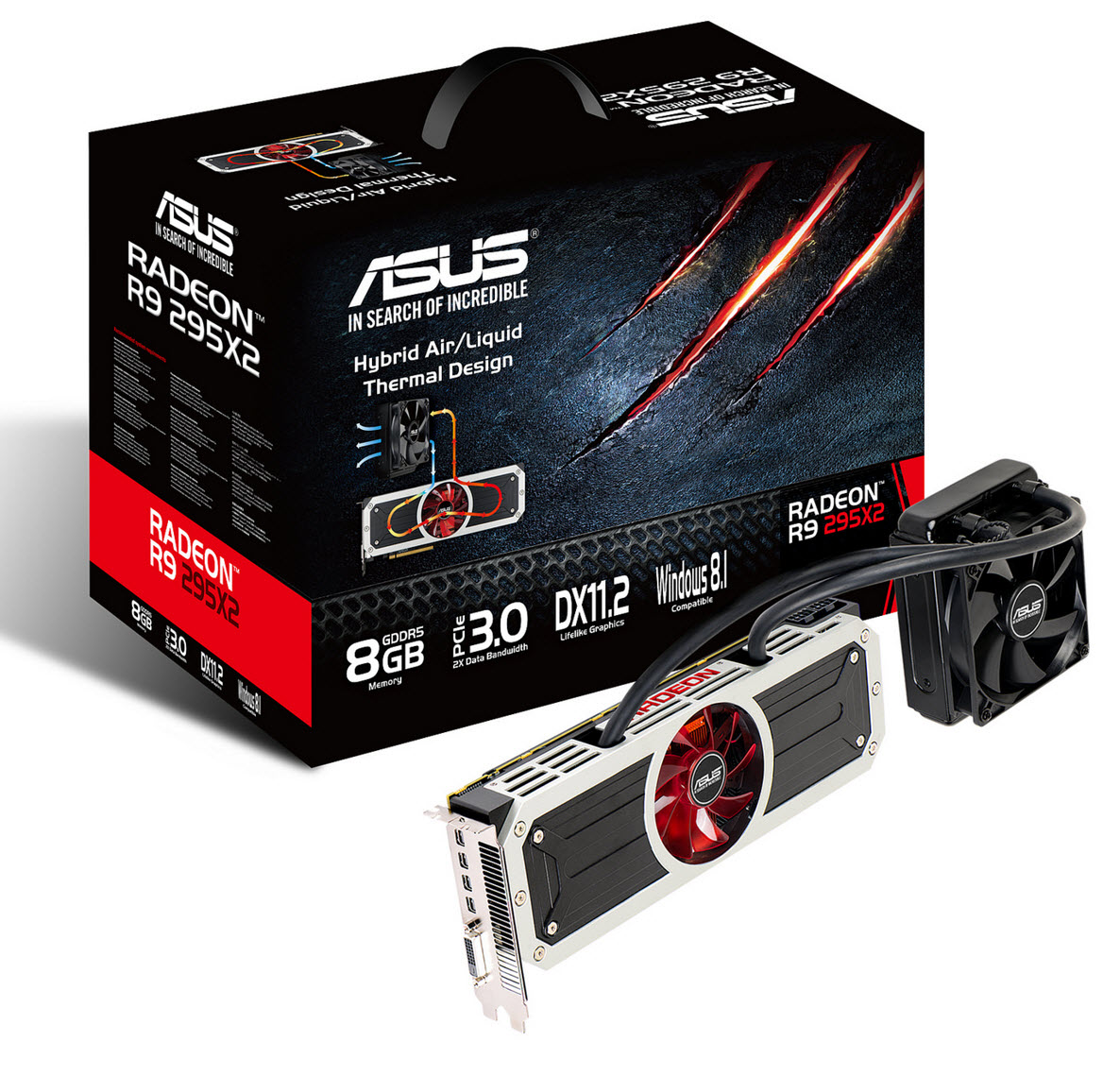 Media asset in full size related to 3dfxzone.it news item entitled as follows: Le foto della prossima video card Radeon R9 295X2 di ASUS | Image Name: news21000_ASUS-Radeon-R9-295X2_1.jpg