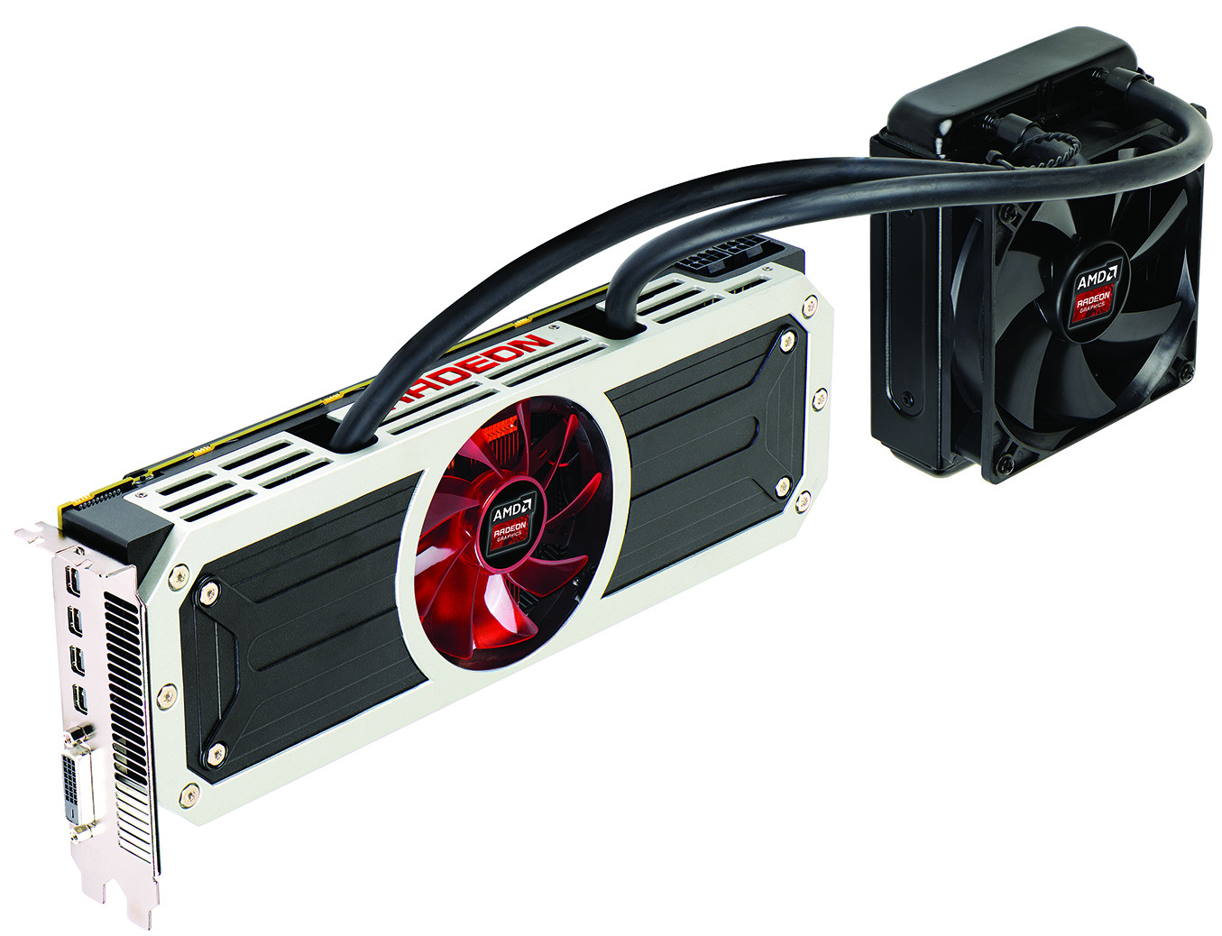 Media asset in full size related to 3dfxzone.it news item entitled as follows: AMD annuncia la card flag-ship dual-gpu Radeon R9 295X2 8GB | Image Name: news21018_AMD-Radeon-R9-295X2_1.jpg