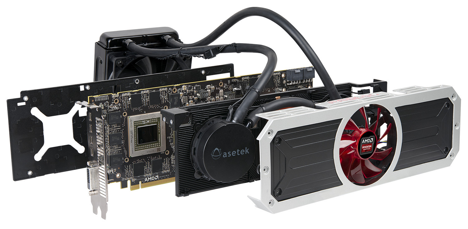 Media asset in full size related to 3dfxzone.it news item entitled as follows: AMD annuncia la card flag-ship dual-gpu Radeon R9 295X2 8GB | Image Name: news21018_AMD-Radeon-R9-295X2_3.jpg