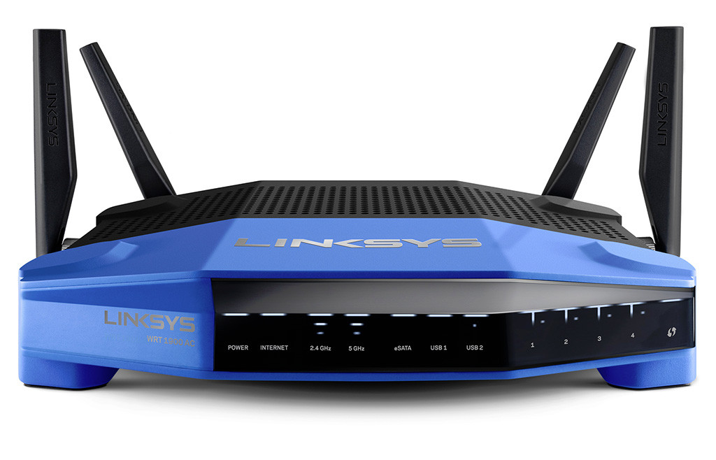 Media asset in full size related to 3dfxzone.it news item entitled as follows: Linksys commercializza il router Wi-Fi 802.11ac WRT1900AC | Image Name: news21041_Linksys-WRT1900AC_1.jpg