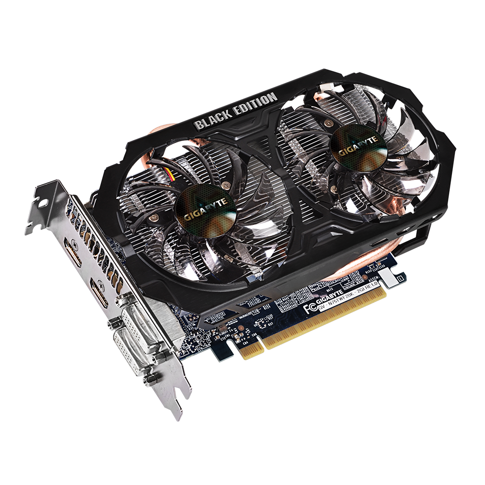 Immagine pubblicata in relazione al seguente contenuto: GIGABYTE lancia la GeForce GTX 750 Ti Ultra Durable Black Edition | Nome immagine: news21194_GIGABYTE-GeForce-GTX-750-Ti-Black-Edition_1.png