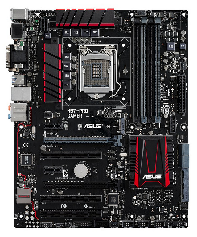 Media asset in full size related to 3dfxzone.it news item entitled as follows: ASUS annuncia la motherboard H97-Pro Gamer per cpu Intel LGA-1150 | Image Name: news21409_ASUS-H97-Pro-Gamer_2.jpg