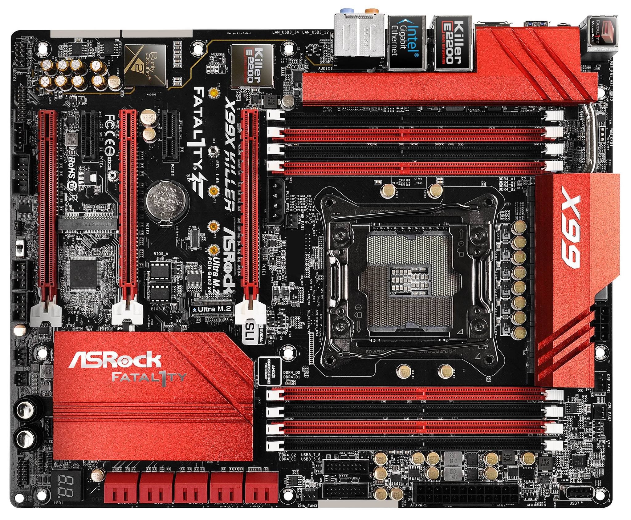 Media asset in full size related to 3dfxzone.it news item entitled as follows: ASRock presenta la motherboard X99X Killer per le CPU Intel Haswell-E | Image Name: news21492_ASRock-X99X-Killer_1.jpg