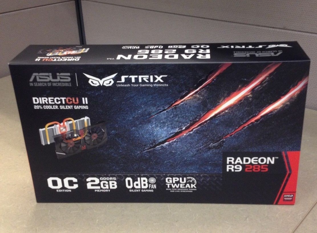 Media asset in full size related to 3dfxzone.it news item entitled as follows: Prime foto e specifiche della video card Radeon R9 285 Strix di ASUS | Image Name: news21550_ASUS-Radeon-R9-285-Strix_3.jpg