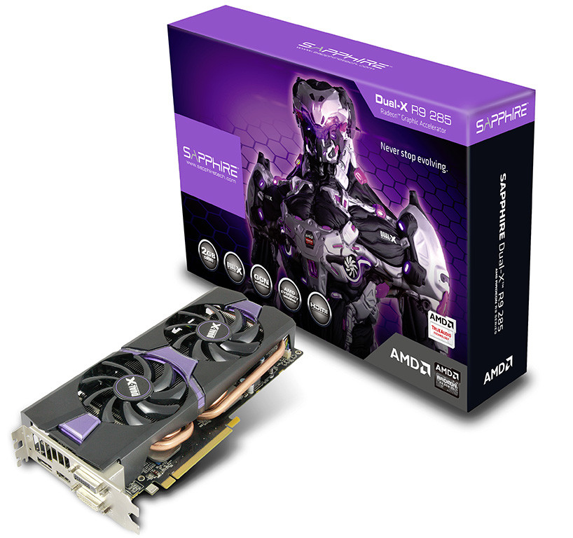 Immagine pubblicata in relazione al seguente contenuto: SAPPHIRE annuncia le Radeon R9 285 Dual-X e ITX Compact | Nome immagine: news21570_Sapphire-Radeon-R9-285-Series_1.jpg