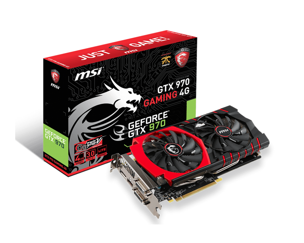 Immagine pubblicata in relazione al seguente contenuto: MSI introduce la card factory-overclocked GTX 970 GAMING 4G LE | Nome immagine: news21711_MSI-GeForce-GTX-970-GAMING-4G-LE_1.png