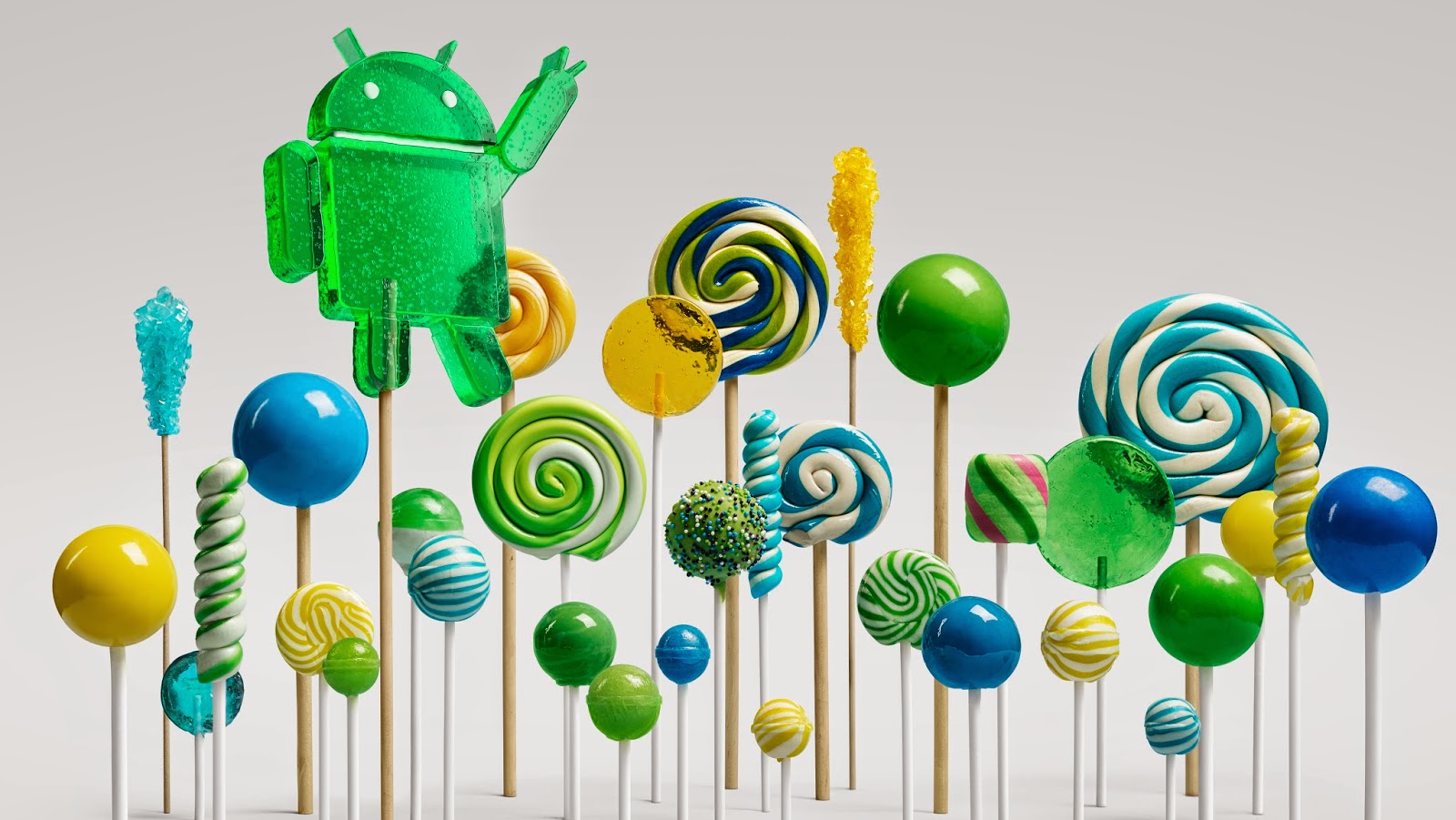 Immagine pubblicata in relazione al seguente contenuto: Google annuncia Android 5, e i Nexus 6, Nexus 9 e Nexus Player | Nome immagine: news21749_Android-5-Lollipop_1.jpg