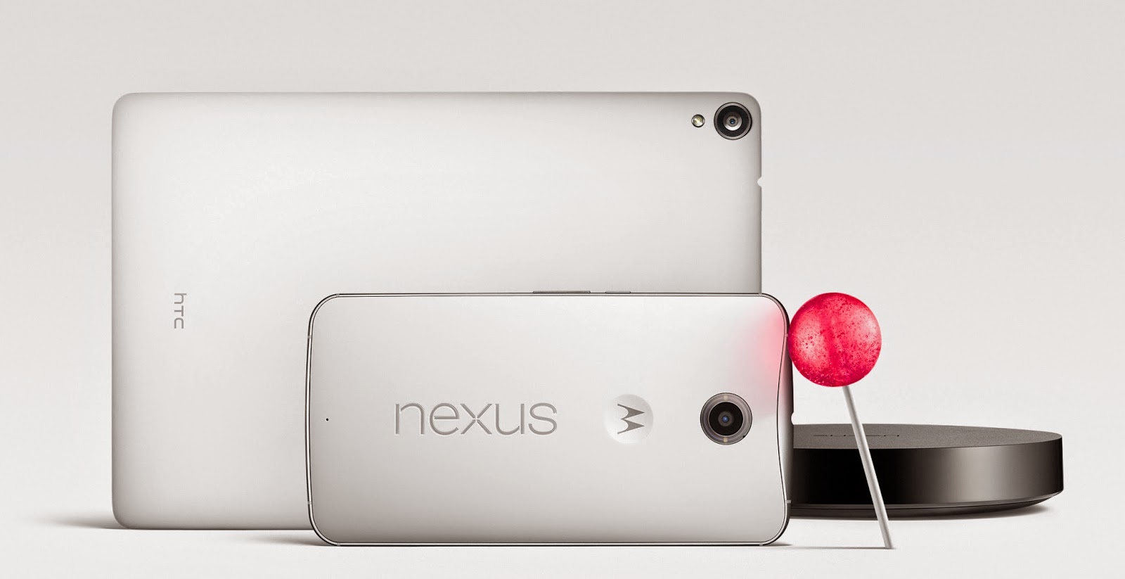 Immagine pubblicata in relazione al seguente contenuto: Google annuncia Android 5, e i Nexus 6, Nexus 9 e Nexus Player | Nome immagine: news21749_Google-Nexus-6-Nexus-9-Nexus-Player_1.jpg