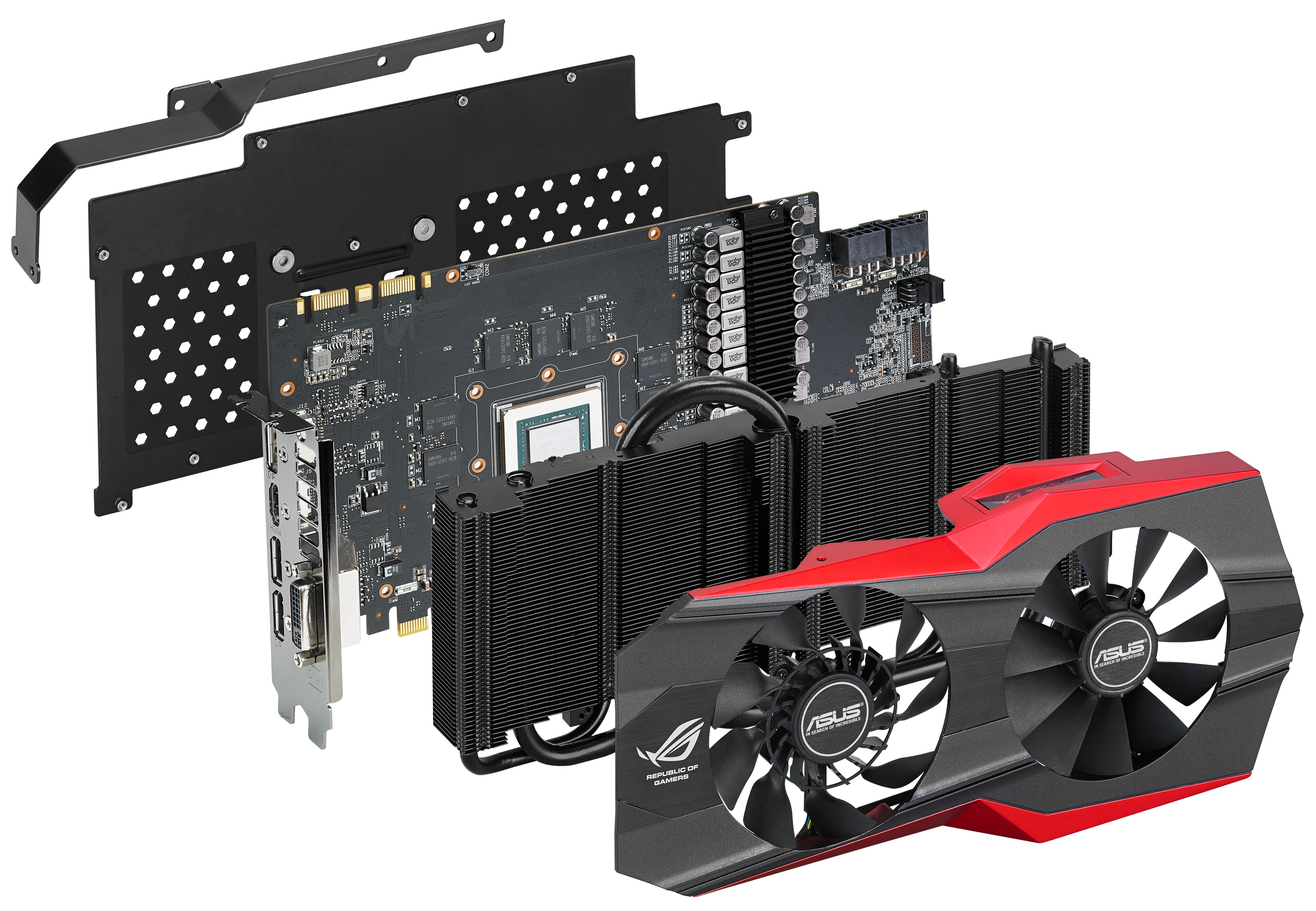 Immagine pubblicata in relazione al seguente contenuto: Foto e specifiche della card ROG Matrix Platinum GTX 980 di ASUS | Nome immagine: news21935_ASUS-Matrix-GTX-980_2.png