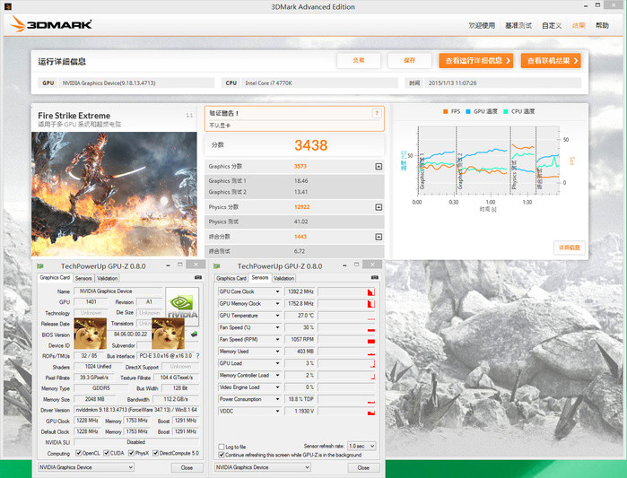 Media asset in full size related to 3dfxzone.it news item entitled as follows: Primi benchmark della video card GeForce GTX 960 con 3DMark | Image Name: news22113_3DMark-benchmark-GeForce-GTX-960_5.jpg