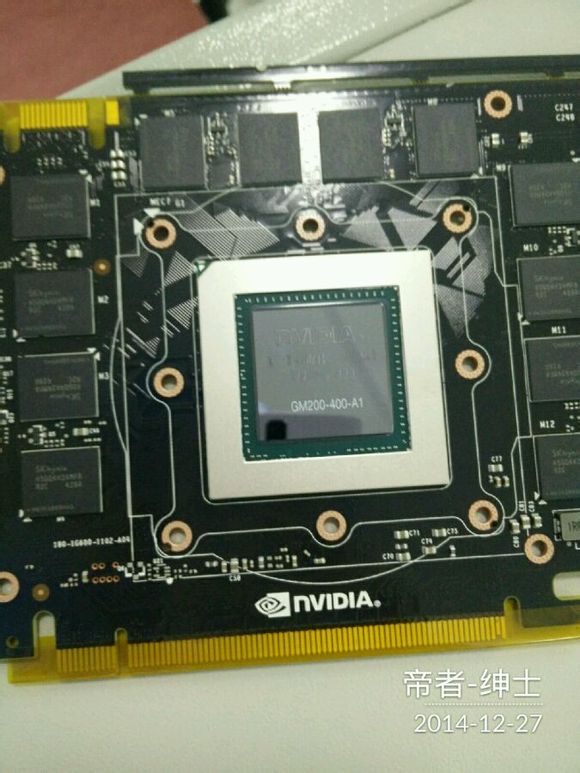 Immagine pubblicata in relazione al seguente contenuto: Prime foto della Geforce GTX TITAN II con GPU Maxwell GM200? | Nome immagine: news22115_NVIDIA-GPU-GM200_3.jpg