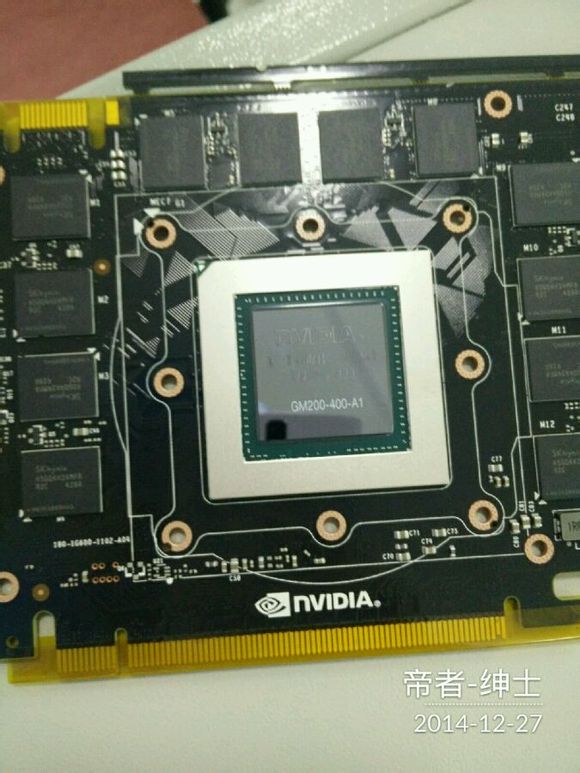 Media asset in full size related to 3dfxzone.it news item entitled as follows: Prime foto della Geforce GTX TITAN II con GPU Maxwell GM200? | Image Name: news22115_NVIDIA-GPU-GM200_3.jpg