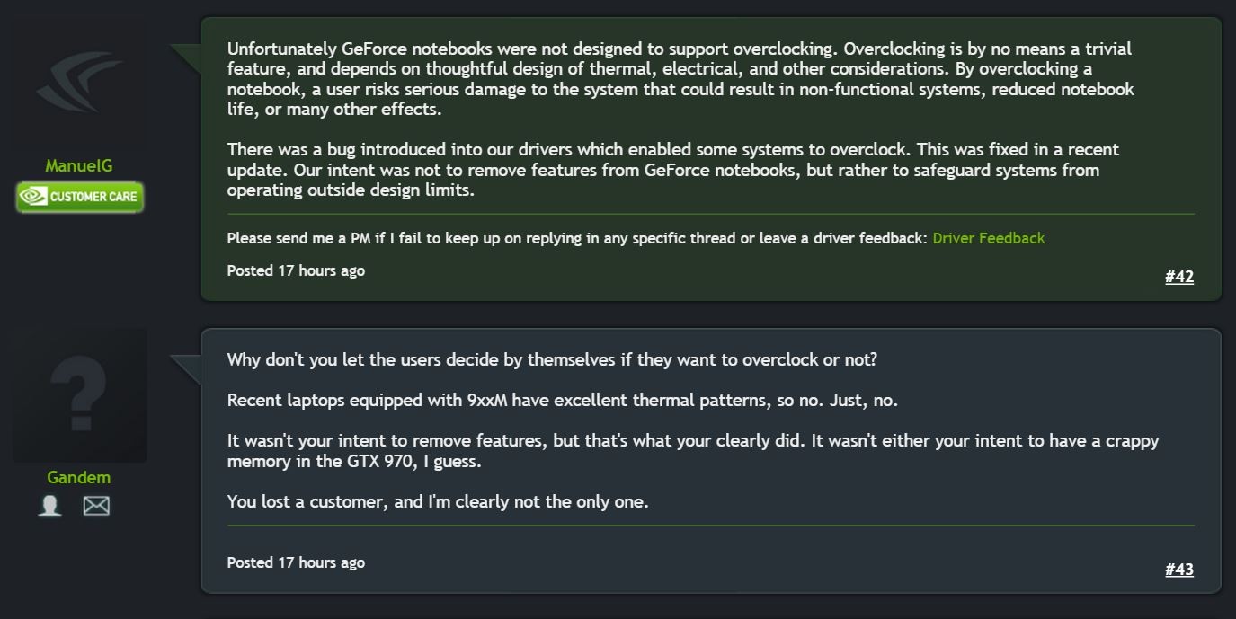 Media asset in full size related to 3dfxzone.it news item entitled as follows: NVIDIA impedisce l'overclocking delle GPU GeForce GTX 900M | Image Name: news22219_NVIDIA-Overclocking-GeForce-GTX-900M-Mobile-GPU_1.jpg