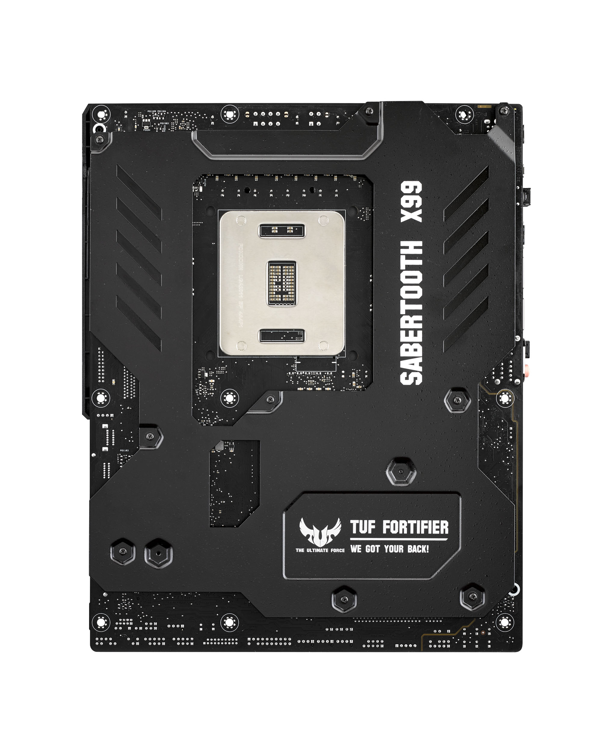 Immagine pubblicata in relazione al seguente contenuto: Galleria fotografica della motherboard TUF Sabertooth X99 di ASUS | Nome immagine: news22394_ASUS-TUF-Sabertooth-X99_3.jpg