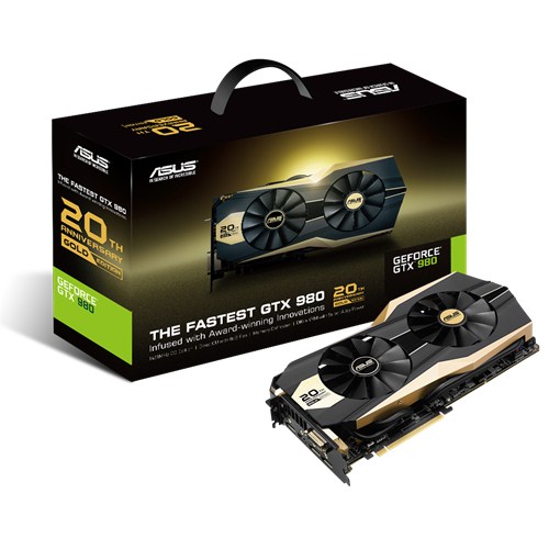 Media asset in full size related to 3dfxzone.it news item entitled as follows: ASUS annuncia la GeForce GTX 980 20th Anniversary Gold Edition | Image Name: news22415_ASUS-GeForce-GTX-980-20th-Anniversary-Gold-Edition_4.jpg