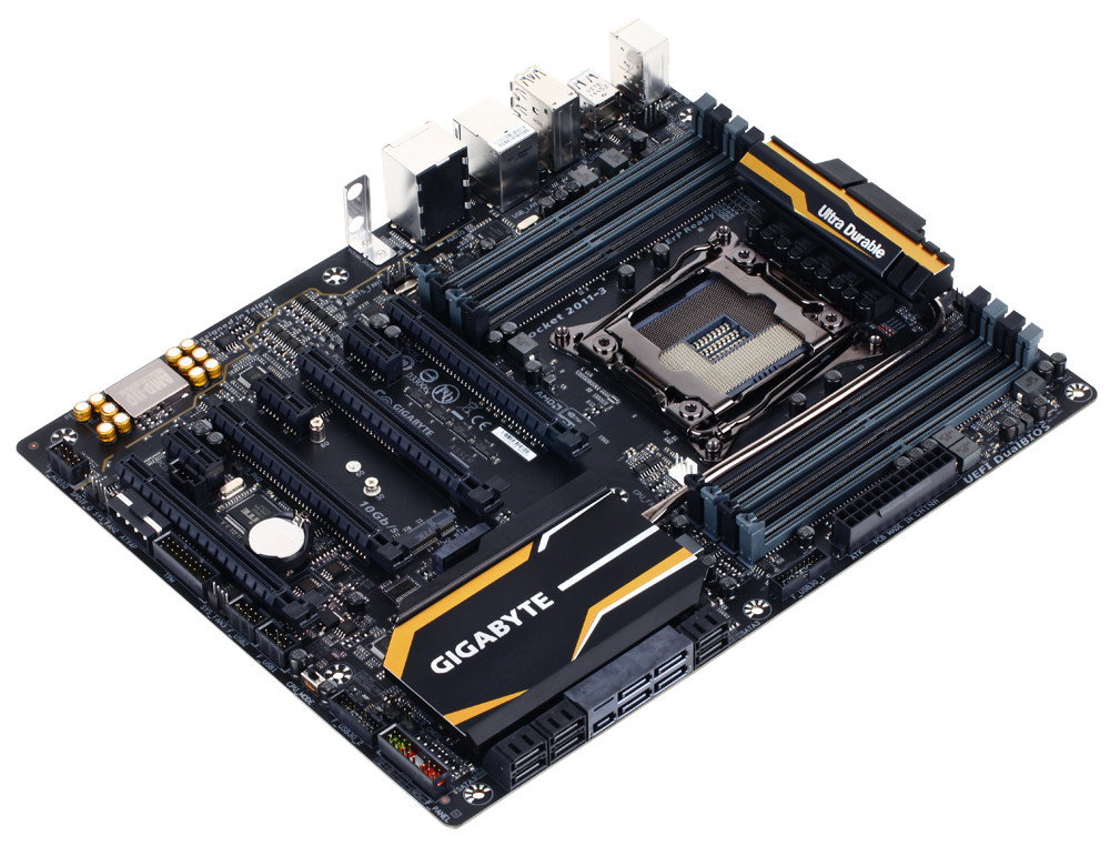 Immagine pubblicata in relazione al seguente contenuto: GIGABYTE lancia la motherboard X99 SLI per cpu Intel Haswell-E | Nome immagine: news22538_GIGABYTE-GA-X99-SLI_1.jpg