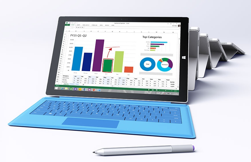 Immagine pubblicata in relazione al seguente contenuto: Microsoft potrebbe lanciare il tablet Surface Pro 4 entro fine mese | Nome immagine: news22552_Microsoft-Surface-Pro-3_3.jpg
