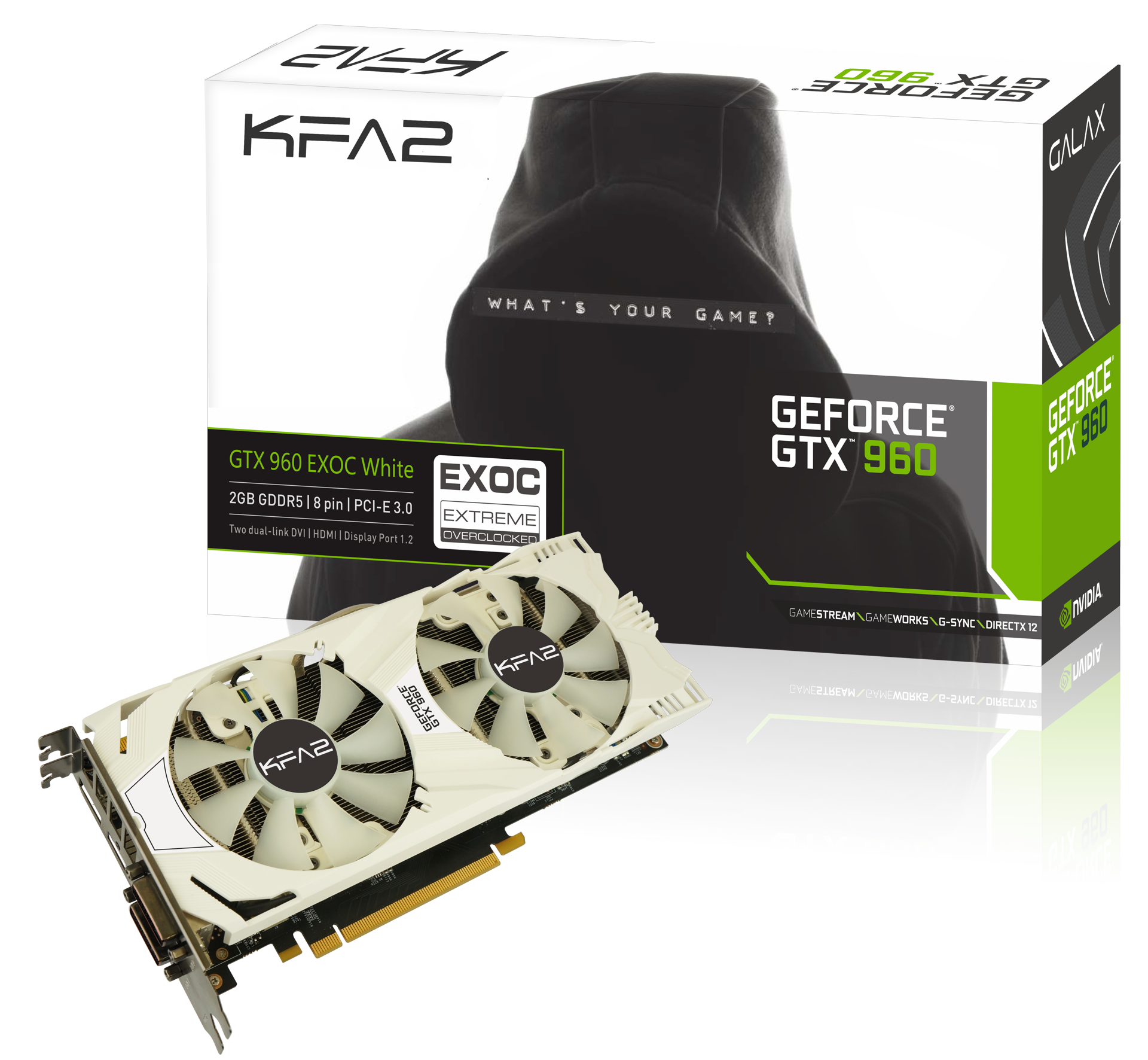 Immagine pubblicata in relazione al seguente contenuto: KFA2 introduce la video card GeForce GTX 960 EXOC White Edition | Nome immagine: news22571_KFA2-GeForce-GTX-960-EXOC-White-Edition_4.png