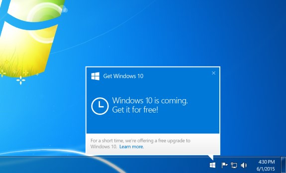 Immagine pubblicata in relazione al seguente contenuto: Microsoft annuncia la data di rilascio di Windows 10 per PC e tablet | Nome immagine: news22662_Microsoft-Windows-10-Upgrade-Icon_1.jpg