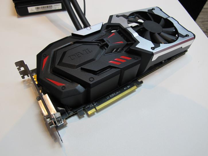 Immagine pubblicata in relazione al seguente contenuto: Prime foto della video card PowerColor Radeon R9 390X Devil 13 | Nome immagine: news22670_PowerColor-Radeon-R9-390X-Devil-13_2.jpg