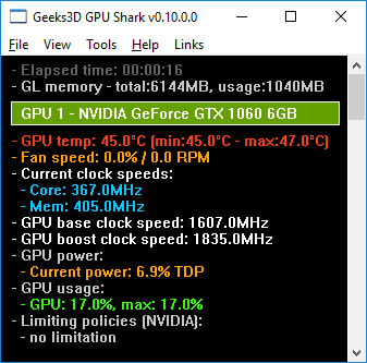 Risorsa grafica - foto, screenshot o immagine in genere - relativa ai contenuti pubblicati da hwsetup.it | Nome immagine: news226759_GPU-Shark-Screenshot_1.png