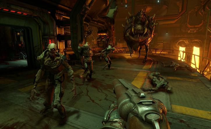 Immagine pubblicata in relazione al seguente contenuto: Bethesda pubblica i primi screenshot dello shooter DOOM in 4K | Nome immagine: news22719_Doom-Screenshot-E3_1.jpg