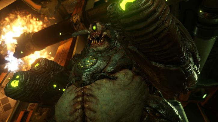 Immagine pubblicata in relazione al seguente contenuto: Bethesda pubblica i primi screenshot dello shooter DOOM in 4K | Nome immagine: news22719_Doom-Screenshot-E3_4.jpg