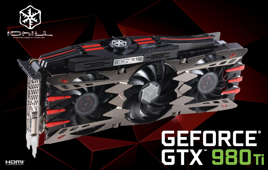 Immagine pubblicata in relazione al seguente contenuto: Inno3D lancia la factory-overclocked GeForce GTX 980 Ti iChill X4 Ultra | Nome immagine: news22720_Inno3D-GeForce-GTX-980-Ti-iChill-X4-Ultra_1.jpg