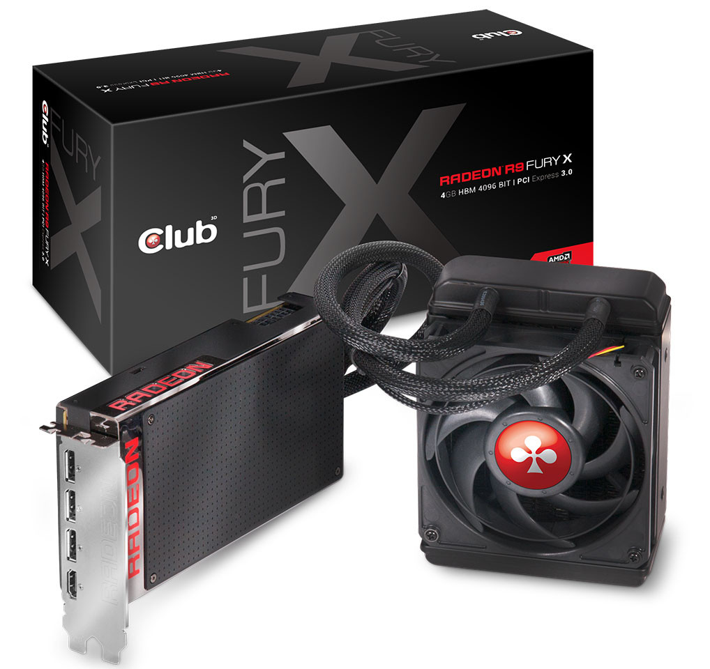 Media asset in full size related to 3dfxzone.it news item entitled as follows: Fotogallery delle Radeon R9 Fury X prodotte dai partner AIB di AMD | Image Name: news22778_Club-3D-Radeon-R9-Fury-X_1.jpg